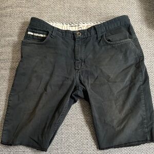 Vans Black Faded Wash Casual Shorts